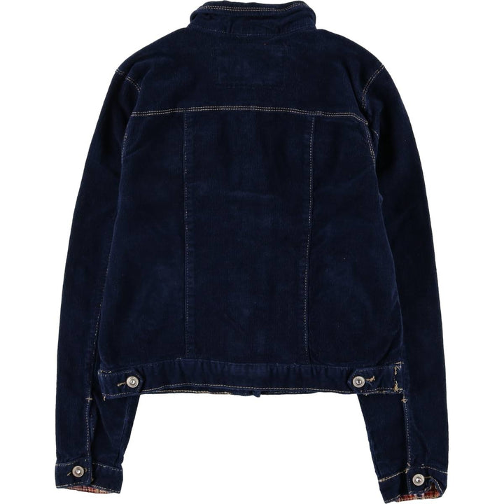 Amethyst Corduroy Jacket, Women's Size M cotton navy blue type Vintage Second Hand