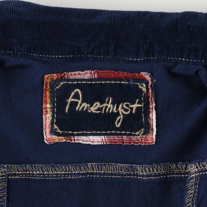 Amethyst Corduroy Jacket, Women's Size M cotton navy blue type Vintage Second Hand