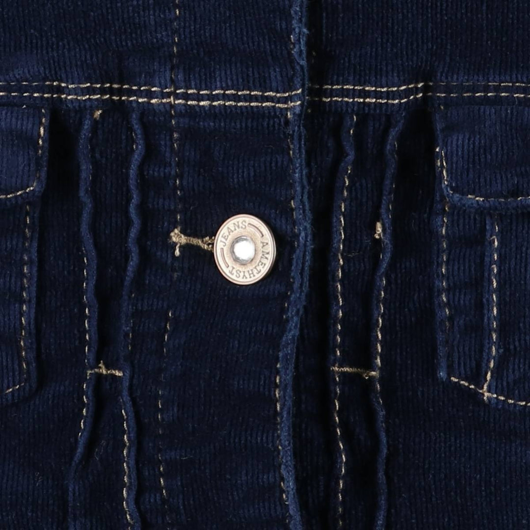 Amethyst Corduroy Jacket, Women's Size M cotton navy blue type Vintage Second Hand