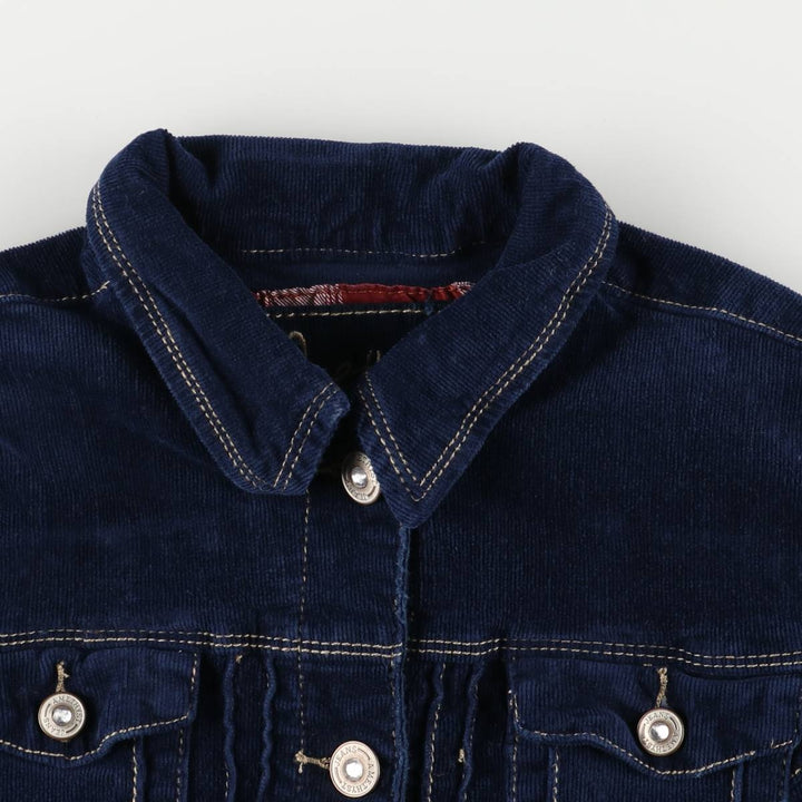 Amethyst Corduroy Jacket, Women's Size M cotton navy blue type Vintage Second Hand