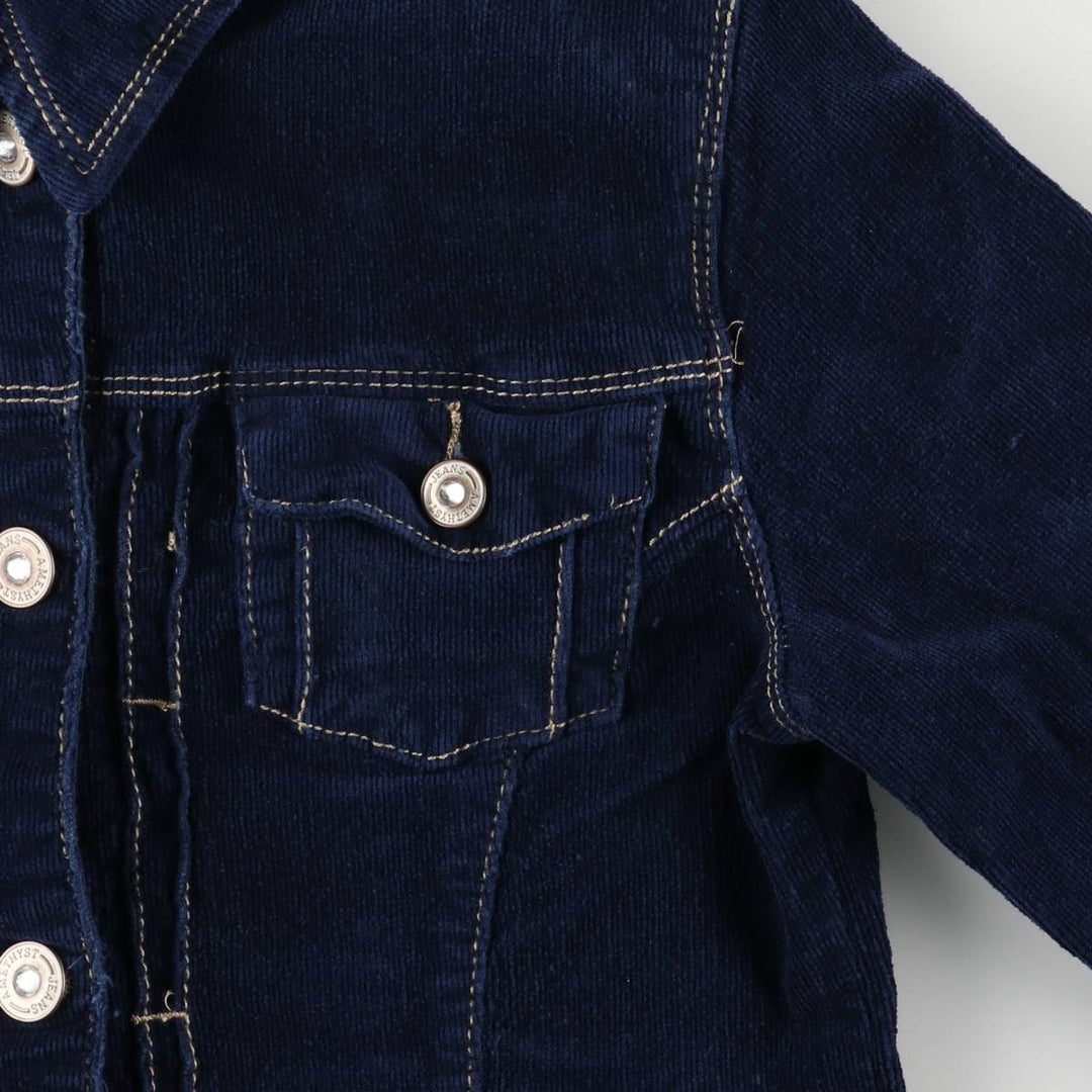Amethyst Corduroy Jacket, Women's Size M cotton navy blue type Vintage Second Hand