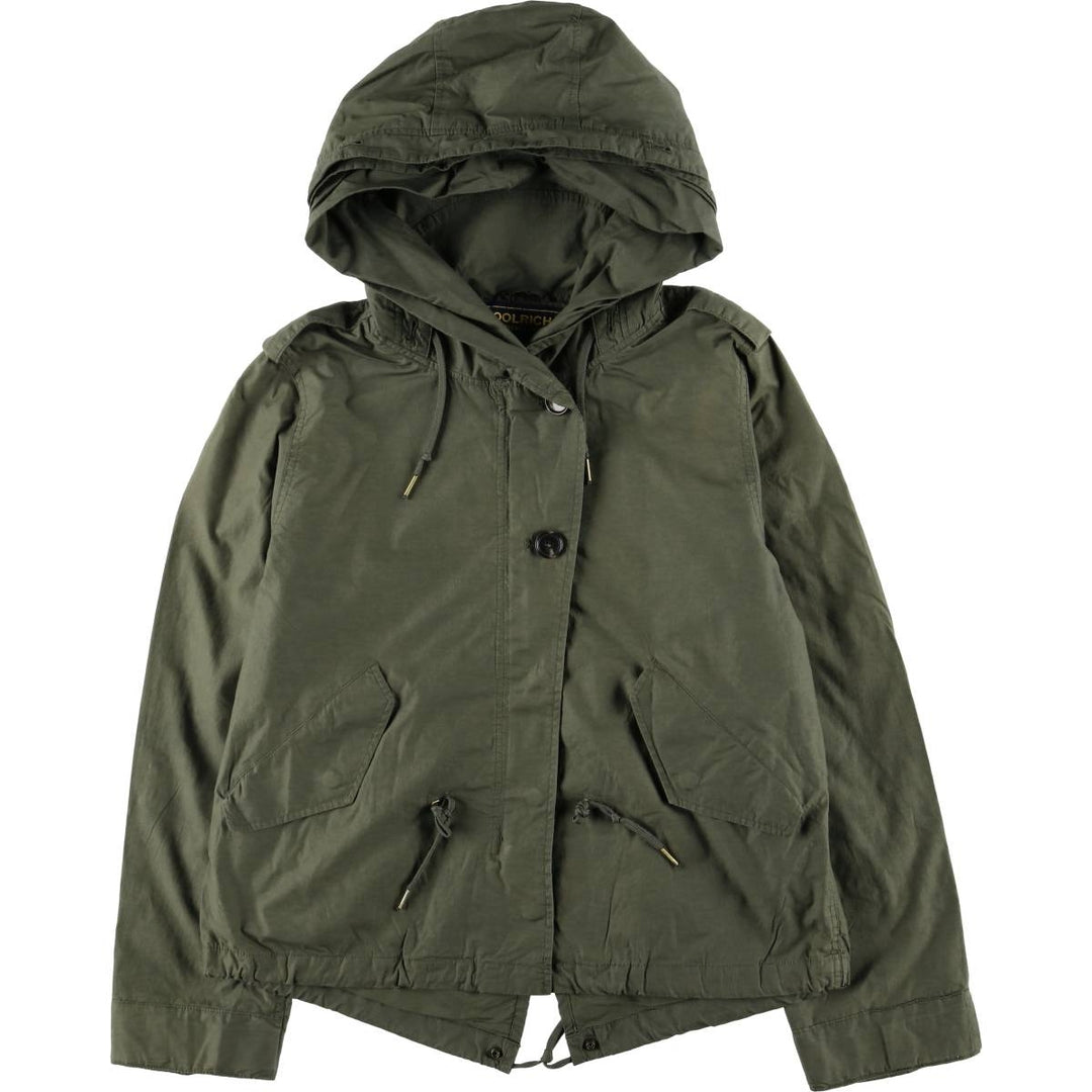 WOOLRICH Cotton Parka, Women's Size M cotton Khaki type Vintage Second Hand