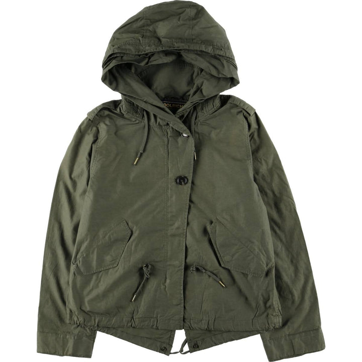 WOOLRICH Cotton Parka, Women's Size M cotton Khaki type Vintage Second Hand