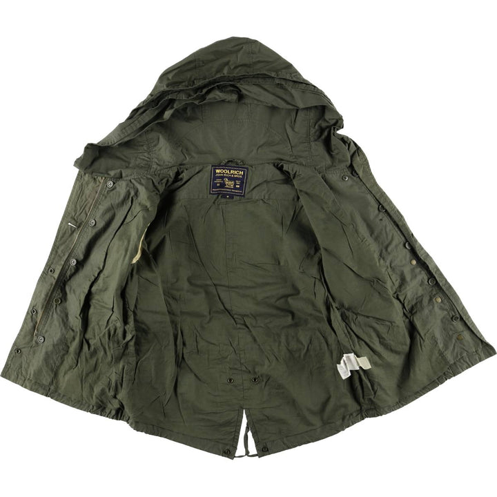 WOOLRICH Cotton Parka, Women's Size M cotton Khaki type Vintage Second Hand