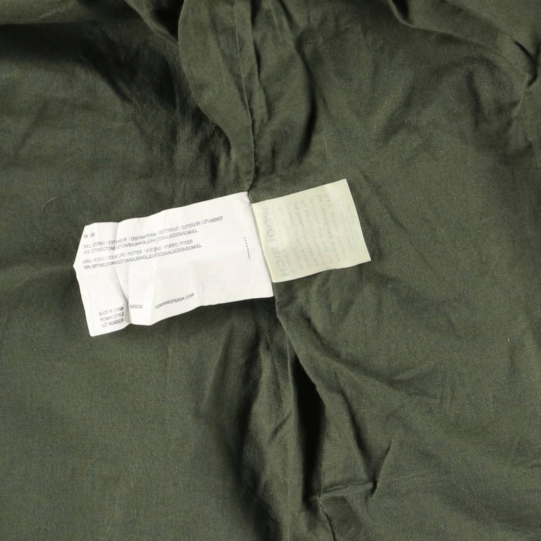 WOOLRICH Cotton Parka, Women's Size M cotton Khaki type Vintage Second Hand