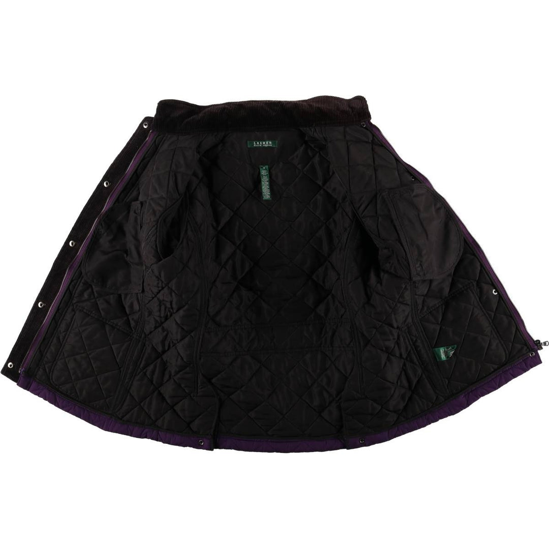 Ralph Lauren LAUREN Women's Quilted Jacket (Size M) polyester purple type Vintage Second Hand