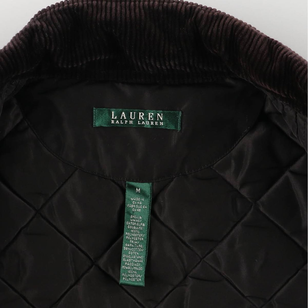 Ralph Lauren LAUREN Women's Quilted Jacket (Size M) polyester purple type Vintage Second Hand