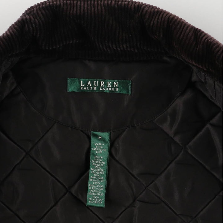 Ralph Lauren LAUREN Women's Quilted Jacket (Size M) polyester purple type Vintage Second Hand