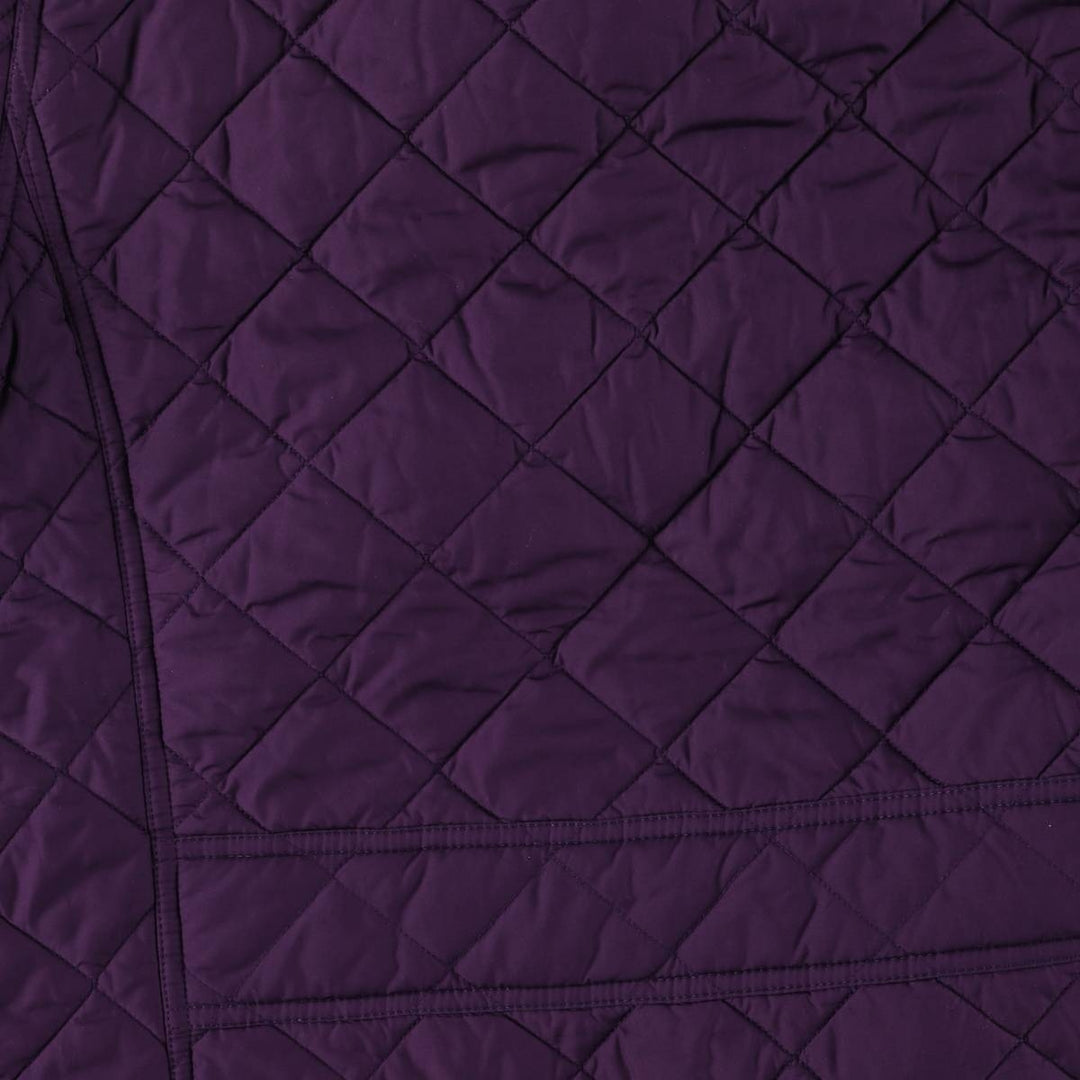 Ralph Lauren LAUREN Women's Quilted Jacket (Size M) polyester purple type Vintage Second Hand