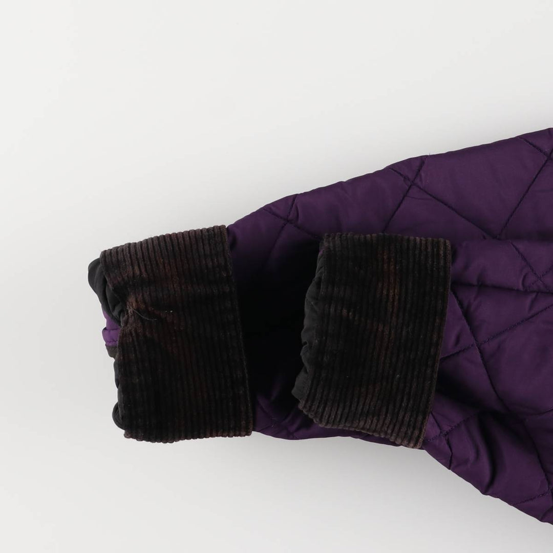 Ralph Lauren LAUREN Women's Quilted Jacket (Size M) polyester purple type Vintage Second Hand