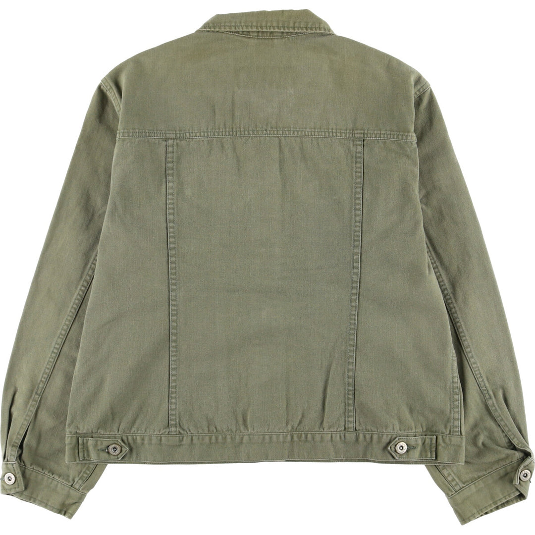 Eddie Bauer Women's Cotton Jacket, Size L cotton Khaki type Vintage Second Hand
