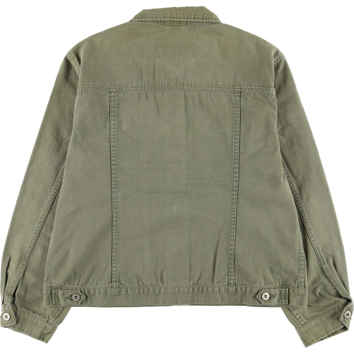 Eddie Bauer Women's Cotton Jacket, Size L cotton Khaki type Vintage Second Hand