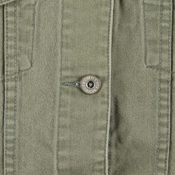 Eddie Bauer Women's Cotton Jacket, Size L cotton Khaki type Vintage Second Hand