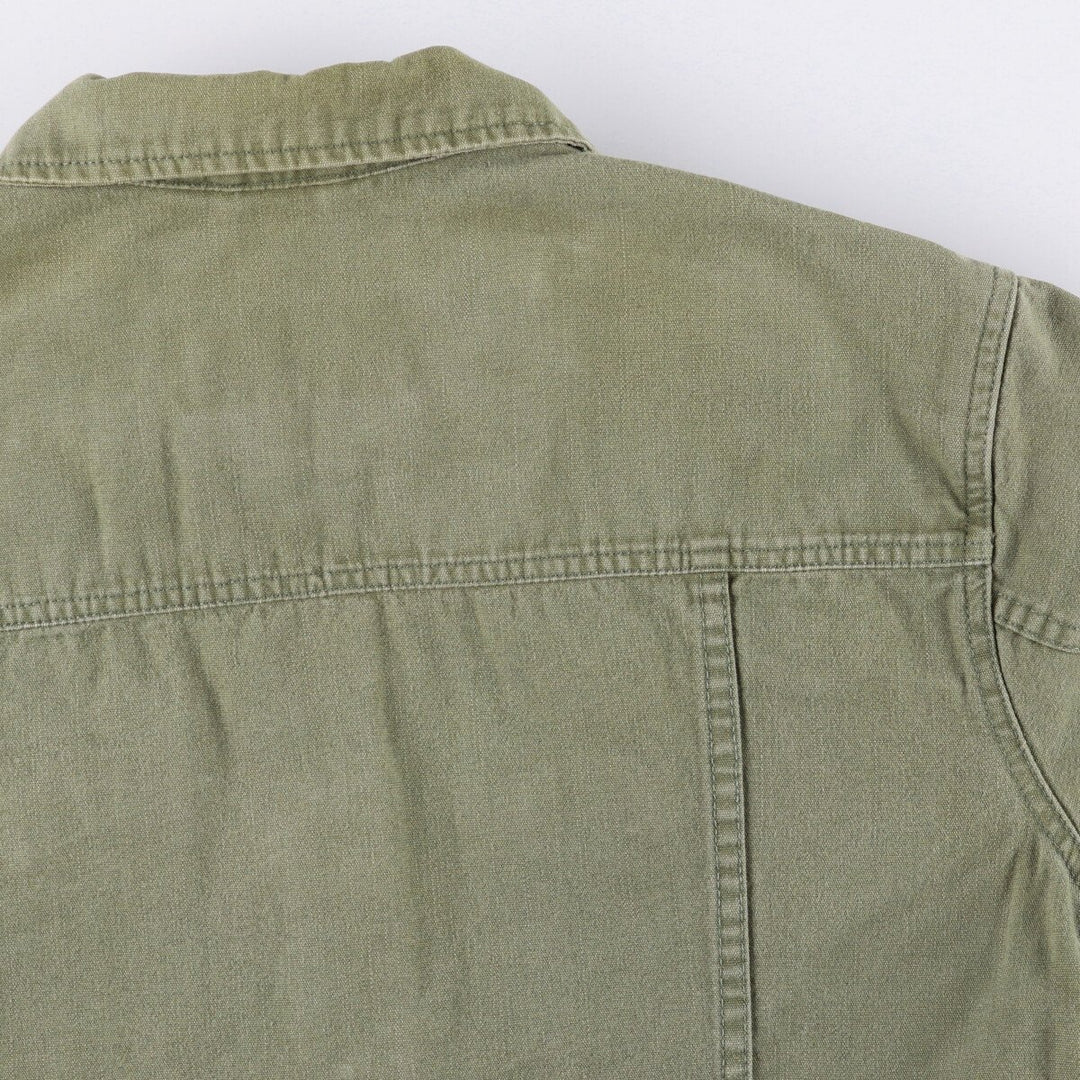 Eddie Bauer Women's Cotton Jacket, Size L cotton Khaki type Vintage Second Hand