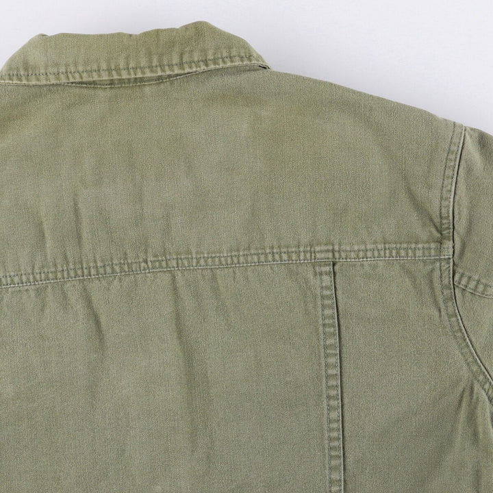Eddie Bauer Women's Cotton Jacket, Size L cotton Khaki type Vintage Second Hand