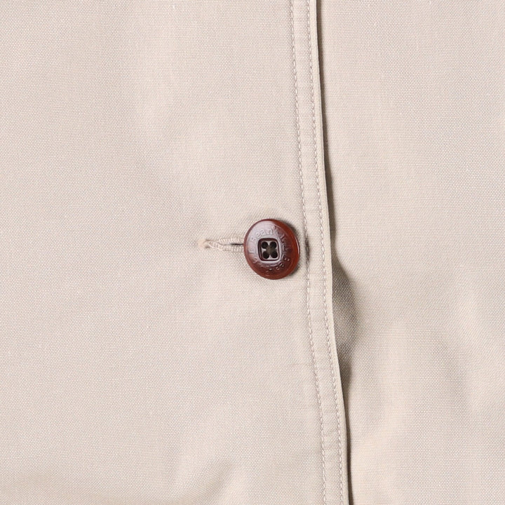 90'S LLBean padded coverall, women's size M, vintage corduroy collar cotton Beige type Vintage Second Hand