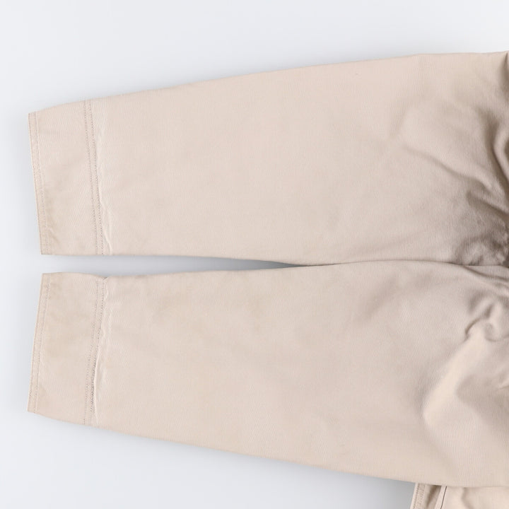 90'S LLBean padded coverall, women's size M, vintage corduroy collar cotton Beige type Vintage Second Hand