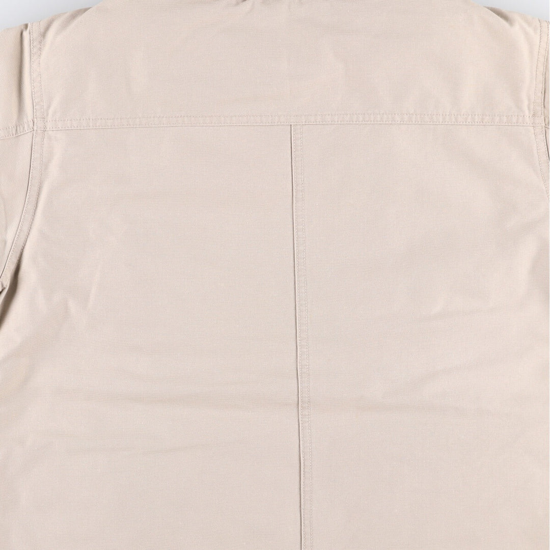 90'S LLBean padded coverall, women's size M, vintage corduroy collar cotton Beige type Vintage Second Hand