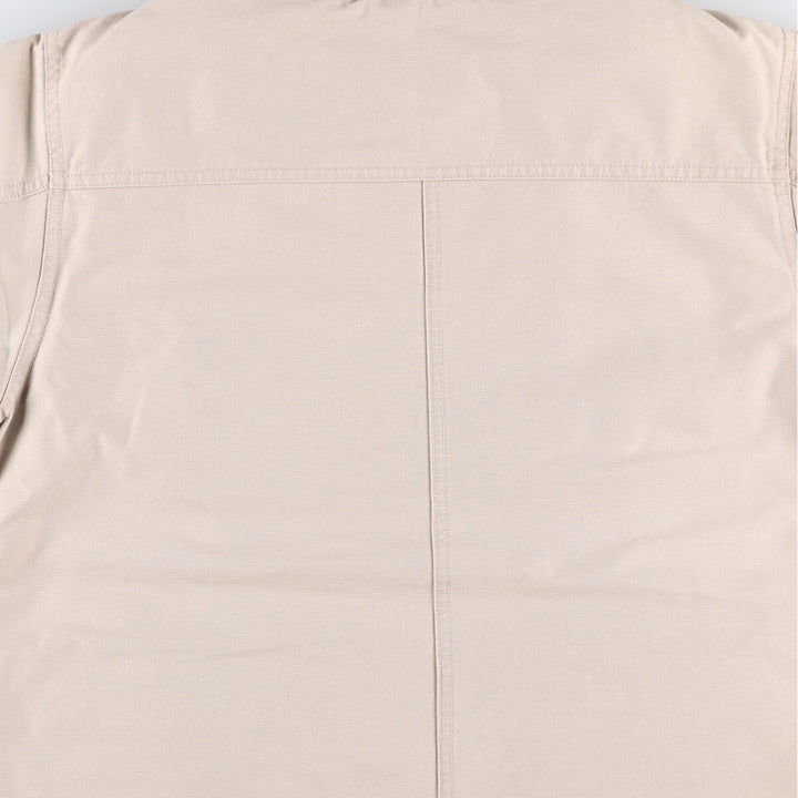 90'S LLBean padded coverall, women's size M, vintage corduroy collar cotton Beige type Vintage Second Hand