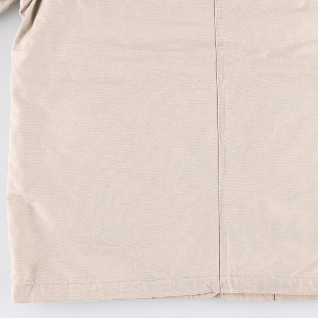 90'S LLBean padded coverall, women's size M, vintage corduroy collar cotton Beige type Vintage Second Hand