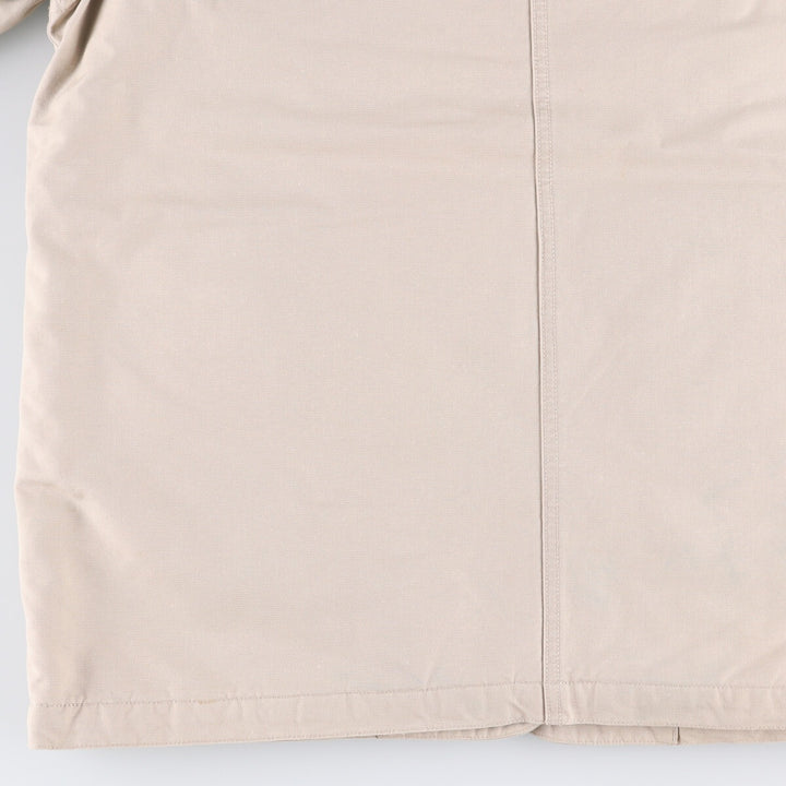 90'S LLBean padded coverall, women's size M, vintage corduroy collar cotton Beige type Vintage Second Hand