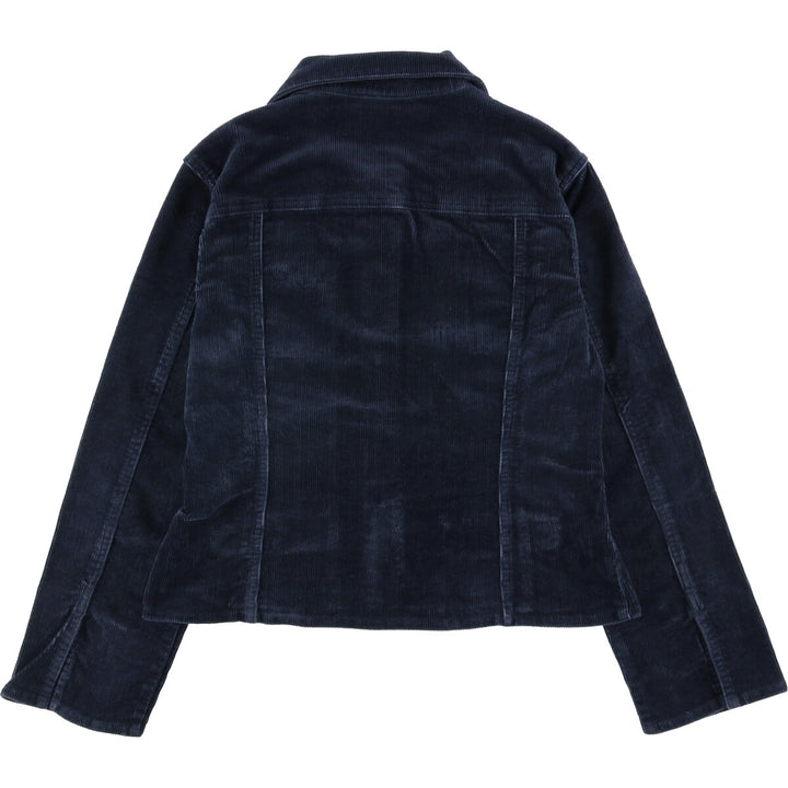 90'S Chadwick's RealComfort Corduroy Jacket, Women's Size Medium, Vintage cotton navy blue type Vintage Second Hand