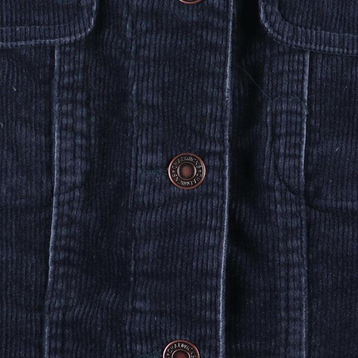 90'S Chadwick's RealComfort Corduroy Jacket, Women's Size Medium, Vintage cotton navy blue type Vintage Second Hand