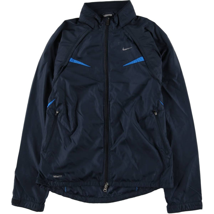 2000'S Nike FIT 2-Way Windbreaker, Men's Size Medium unclear navy blue type Vintage Second Hand