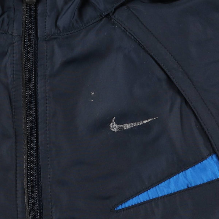 2000'S Nike FIT 2-Way Windbreaker, Men's Size Medium unclear navy blue type Vintage Second Hand