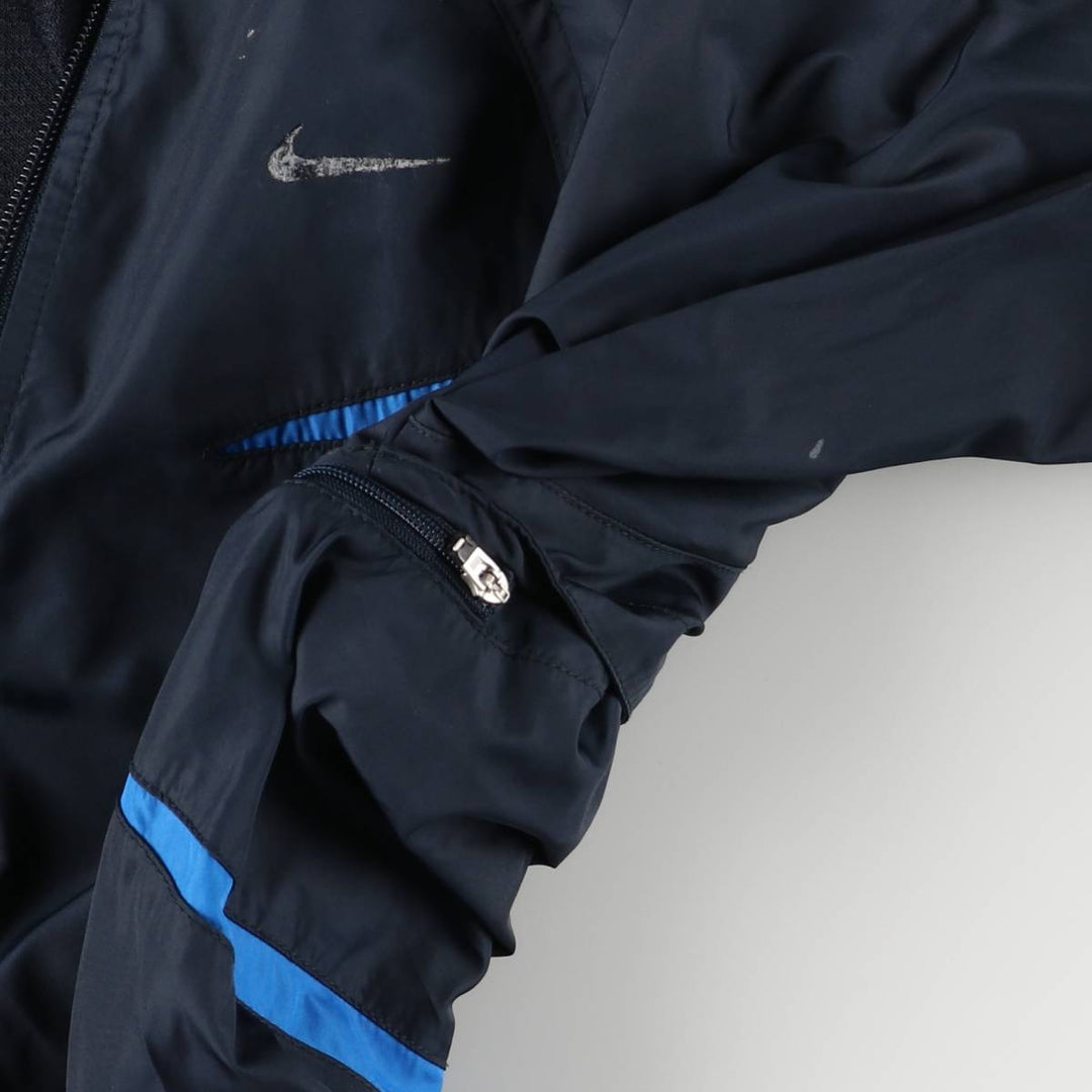 2000'S Nike FIT 2-Way Windbreaker, Men's Size Medium unclear navy blue type Vintage Second Hand