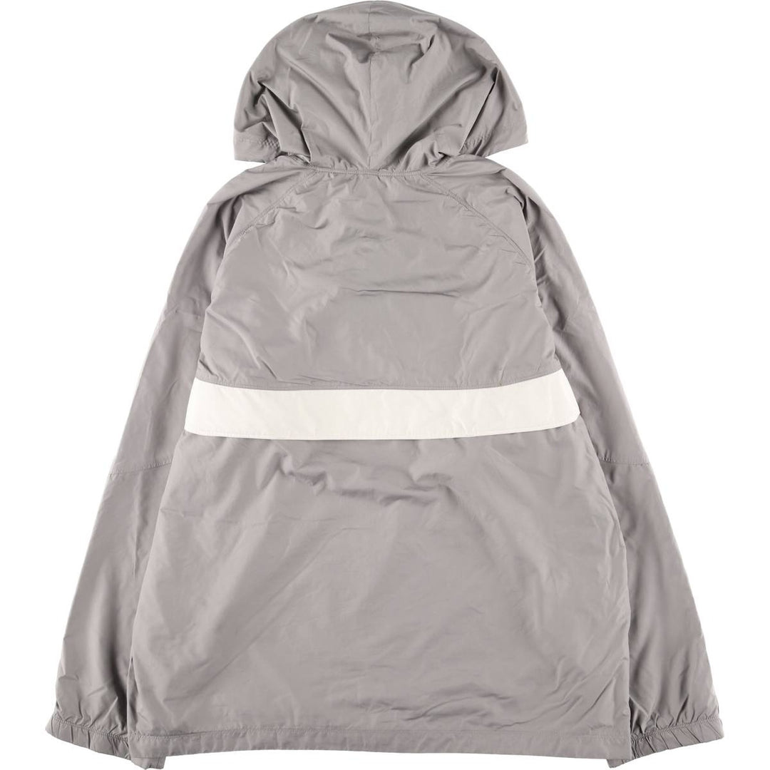 2000'S Nike Hooded Half-Zip Windbreaker, Men's XL polyester gray type Vintage Second Hand