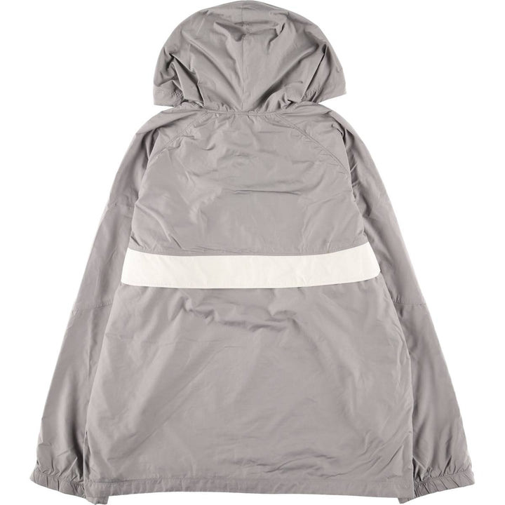 2000'S Nike Hooded Half-Zip Windbreaker, Men's XL polyester gray type Vintage Second Hand
