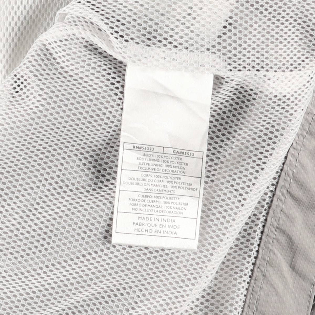 2000'S Nike Hooded Half-Zip Windbreaker, Men's XL polyester gray type Vintage Second Hand