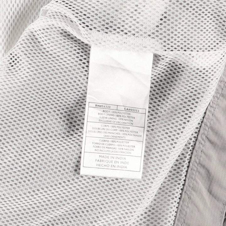 2000'S Nike Hooded Half-Zip Windbreaker, Men's XL polyester gray type Vintage Second Hand