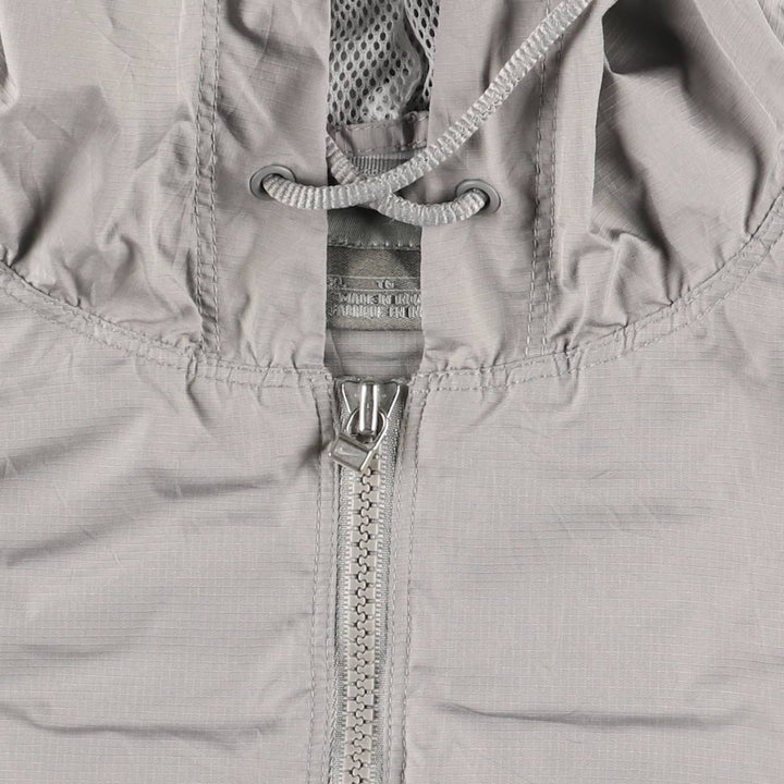 2000'S Nike Hooded Half-Zip Windbreaker, Men's XL polyester gray type Vintage Second Hand