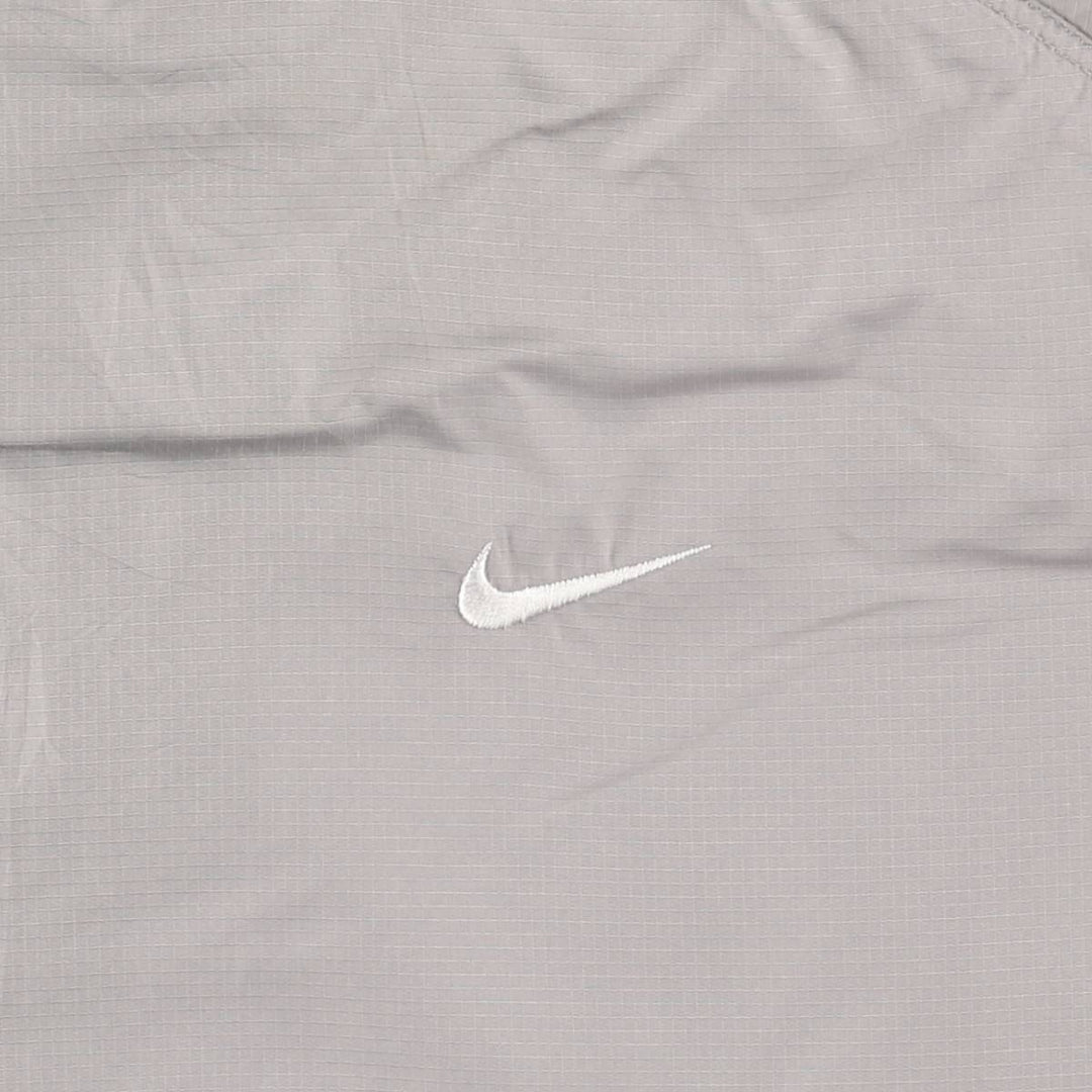 2000'S Nike Hooded Half-Zip Windbreaker, Men's XL polyester gray type Vintage Second Hand