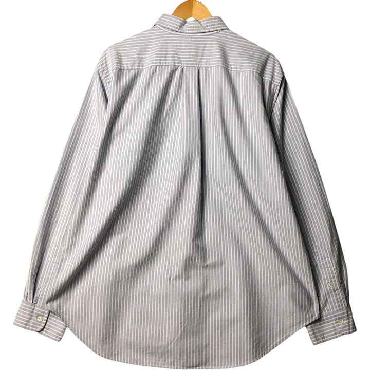 Ralph Lauren Classic Fit Long Sleeve Button Down Striped Shirt Men's XL cotton blue type Vintage Second Hand