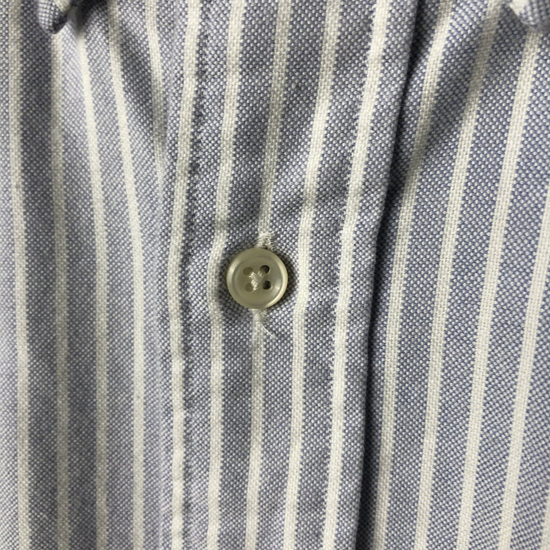 Ralph Lauren Classic Fit Long Sleeve Button Down Striped Shirt Men's XL cotton blue type Vintage Second Hand