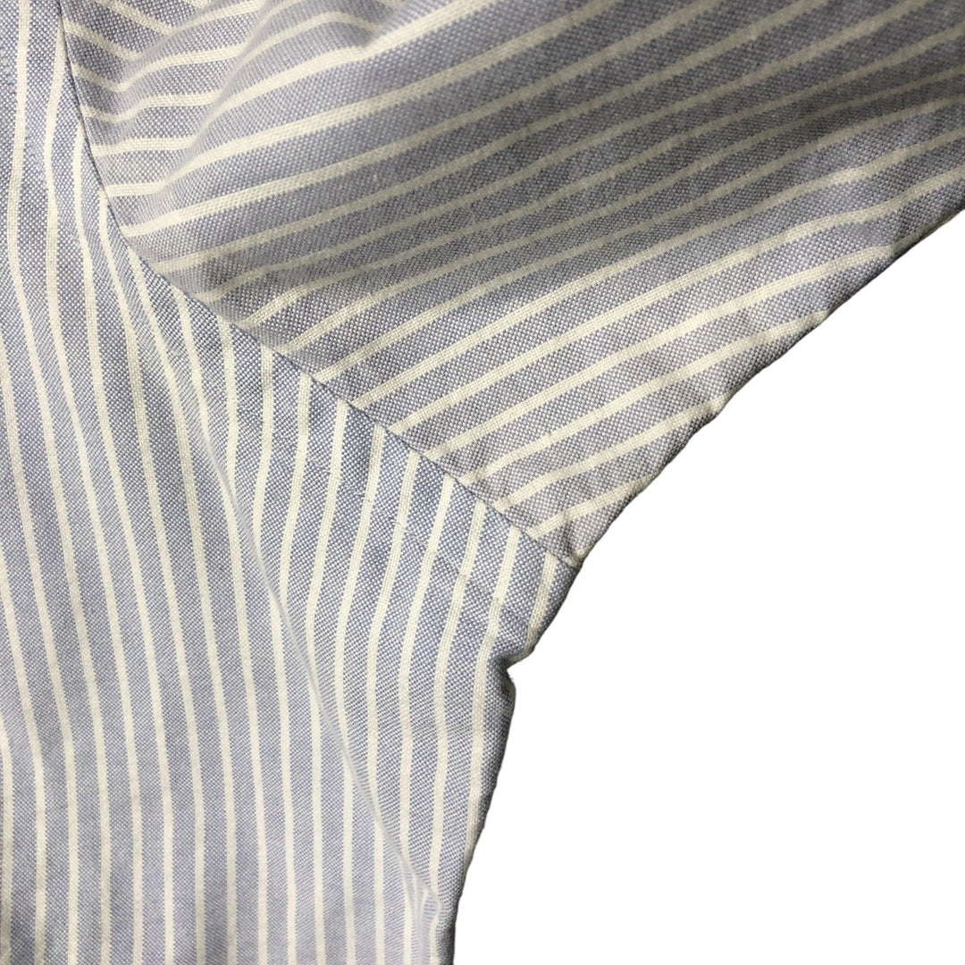 Ralph Lauren Classic Fit Long Sleeve Button Down Striped Shirt Men's XL cotton blue type Vintage Second Hand