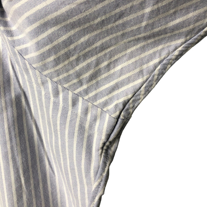 Ralph Lauren Classic Fit Long Sleeve Button Down Striped Shirt Men's XL cotton blue type Vintage Second Hand
