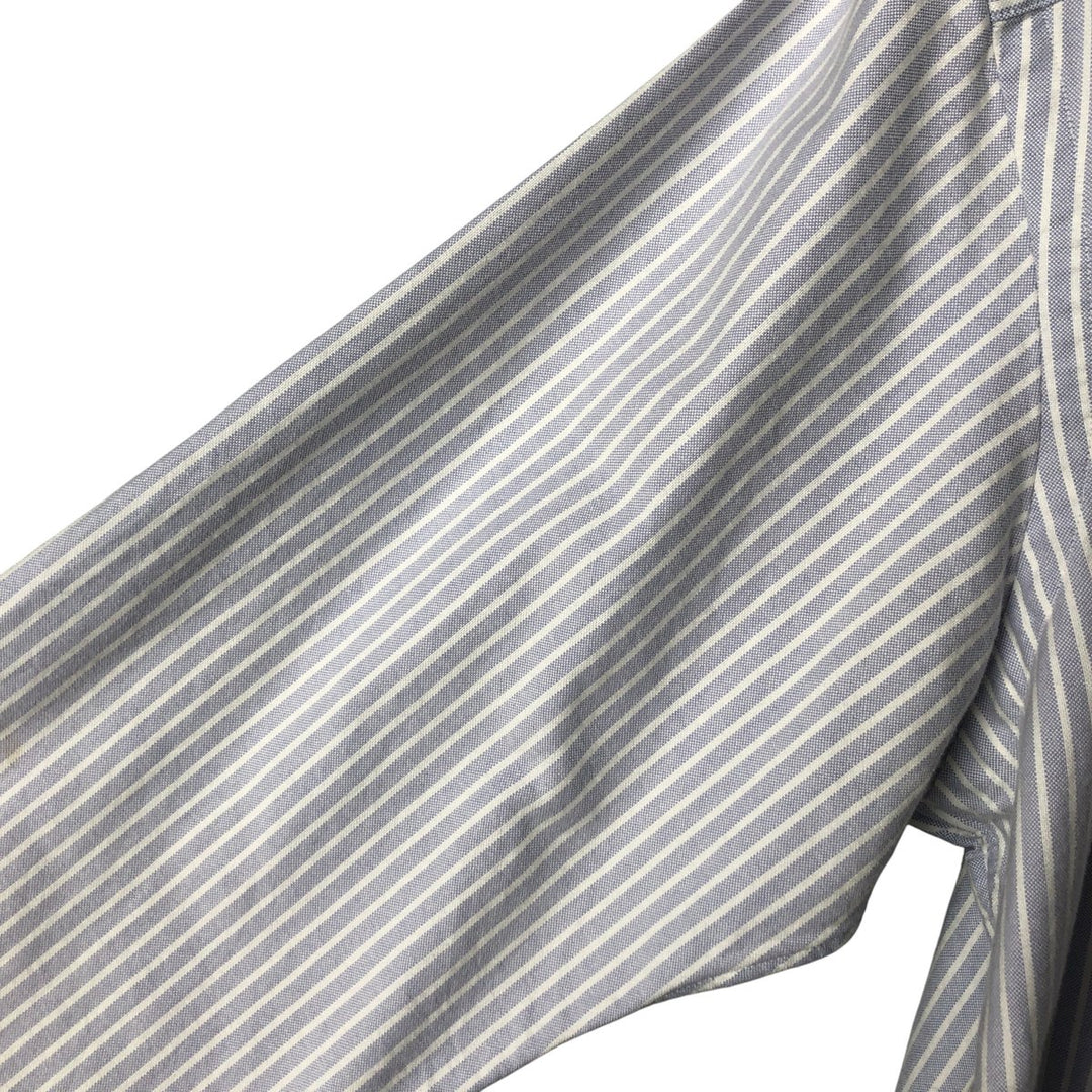 Ralph Lauren Classic Fit Long Sleeve Button Down Striped Shirt Men's XL cotton blue type Vintage Second Hand