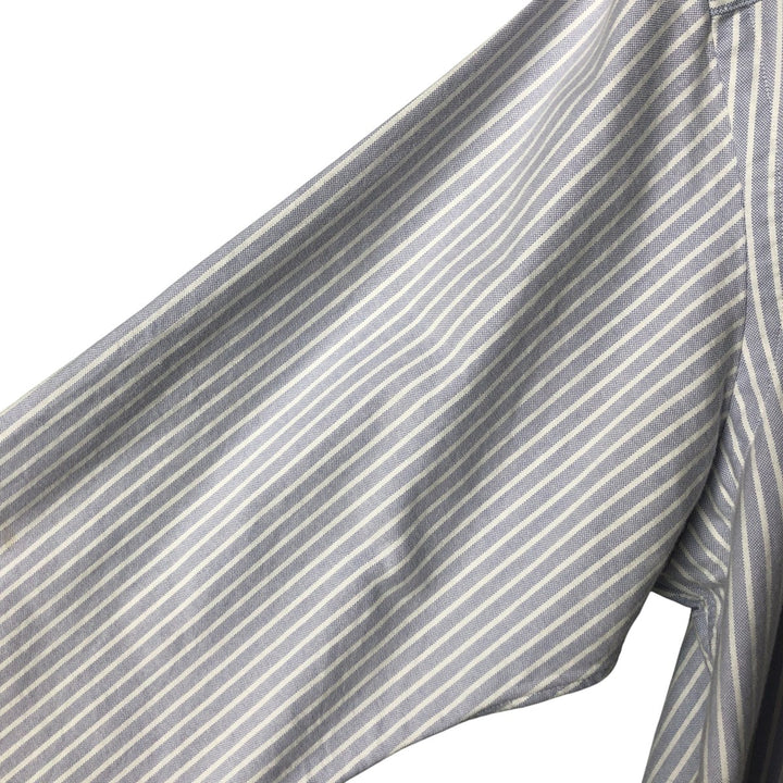 Ralph Lauren Classic Fit Long Sleeve Button Down Striped Shirt Men's XL cotton blue type Vintage Second Hand