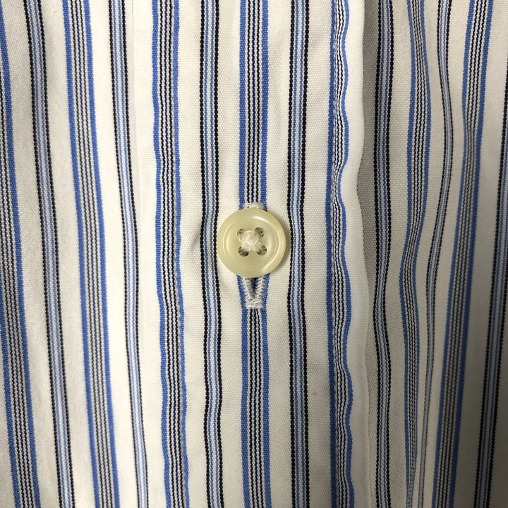 Ralph Lauren Classic Fit Long Sleeve Button Down Striped Shirt Men's XXL cotton blue type Vintage Second Hand