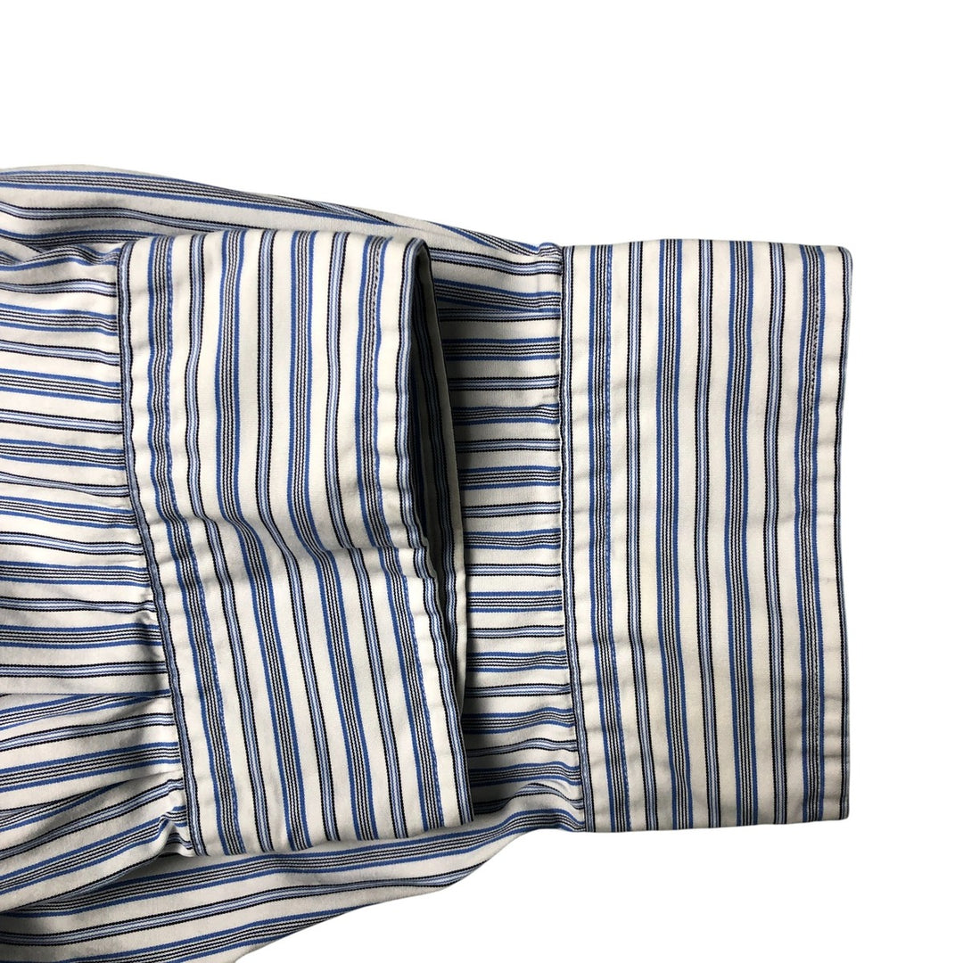 Ralph Lauren Classic Fit Long Sleeve Button Down Striped Shirt Men's XXL cotton blue type Vintage Second Hand