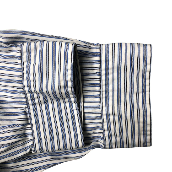 Ralph Lauren Classic Fit Long Sleeve Button Down Striped Shirt Men's XXL cotton blue type Vintage Second Hand