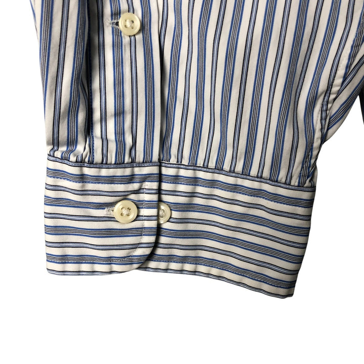Ralph Lauren Classic Fit Long Sleeve Button Down Striped Shirt Men's XXL cotton blue type Vintage Second Hand