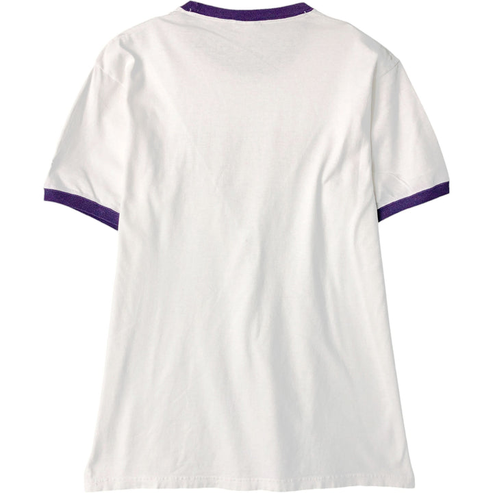 2000'S Champion Authentic Athletic Apparel College Ringer T-Shirt, Men's Size L unclear white type Vintage Second Hand