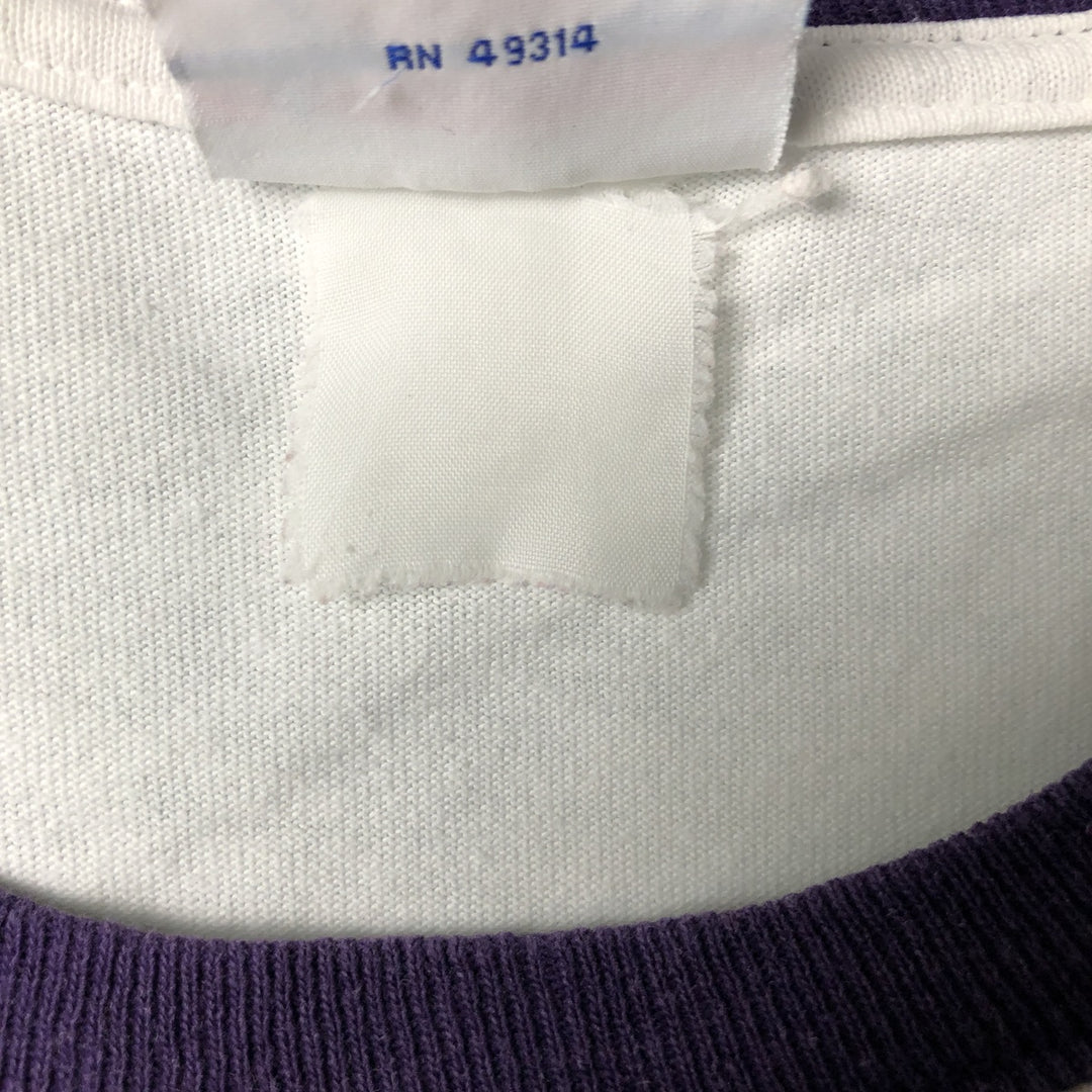 2000'S Champion Authentic Athletic Apparel College Ringer T-Shirt, Men's Size L unclear white type Vintage Second Hand