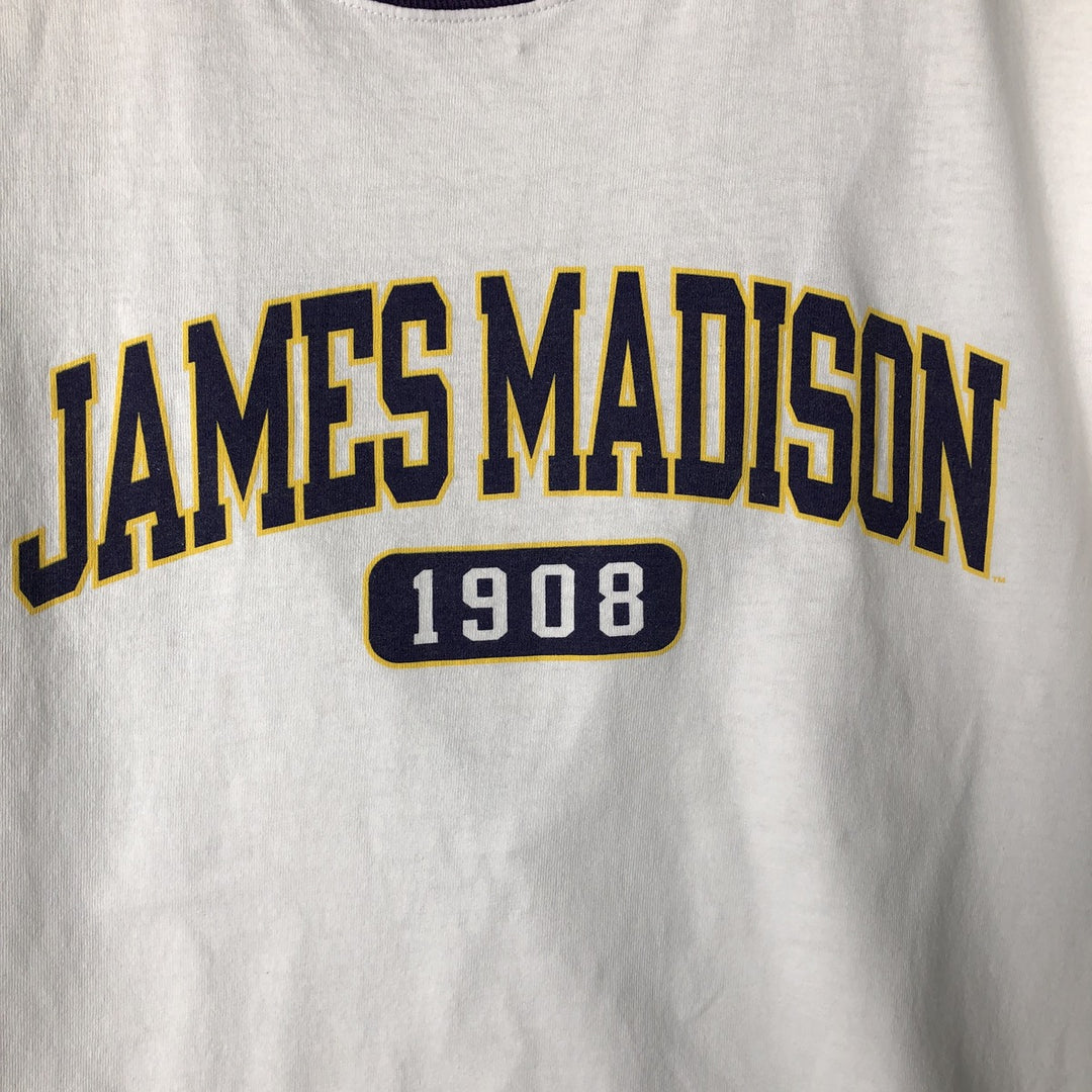 2000'S Champion Authentic Athletic Apparel College Ringer T-Shirt, Men's Size L unclear white type Vintage Second Hand