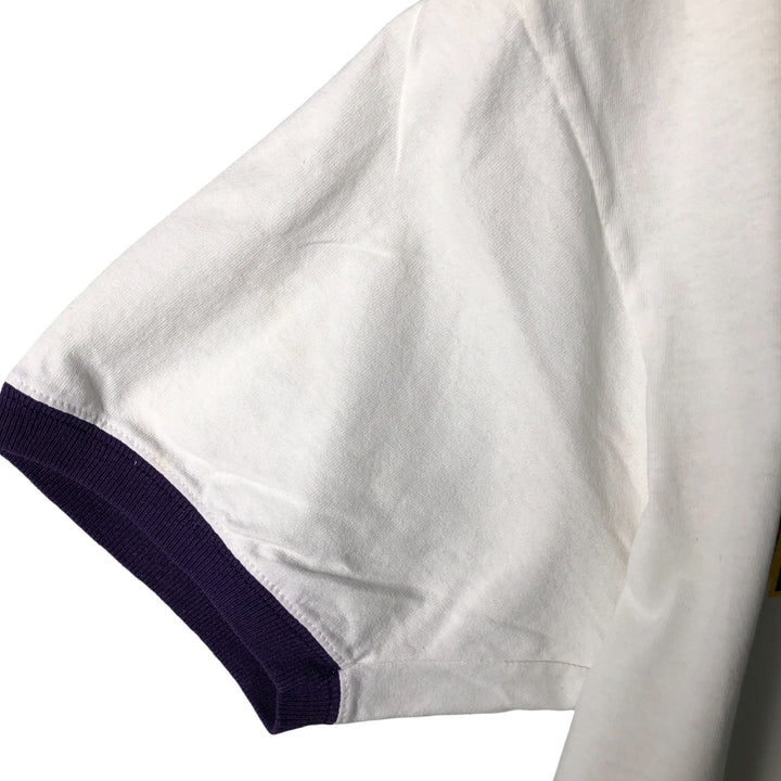 2000'S Champion Authentic Athletic Apparel College Ringer T-Shirt, Men's Size L unclear white type Vintage Second Hand